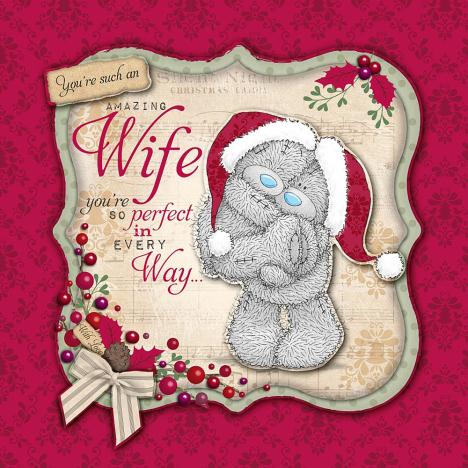 Wife Me to You Bear Large Luxury Boxed Christmas Card £14.99